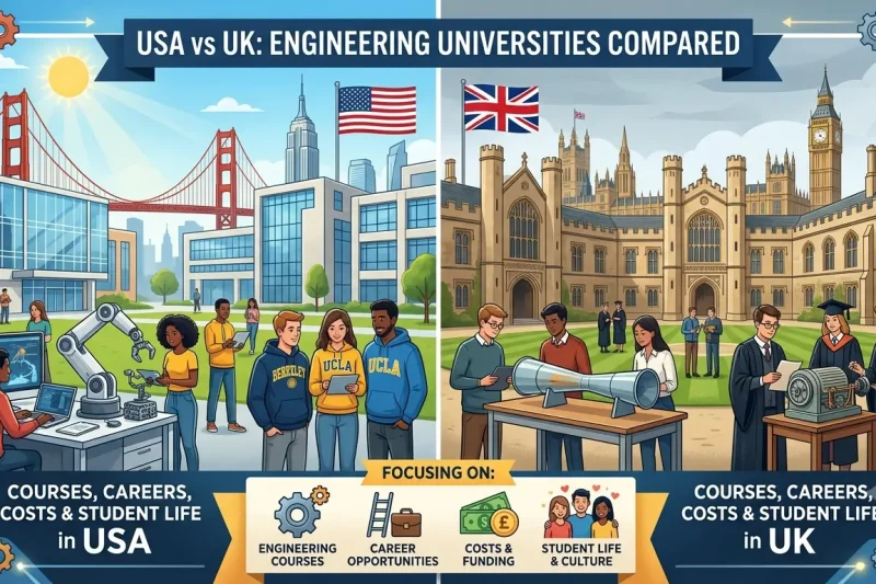 Engineering Universities in USA vs UK: What I Learned About Courses, Careers, Costs and Student Life
